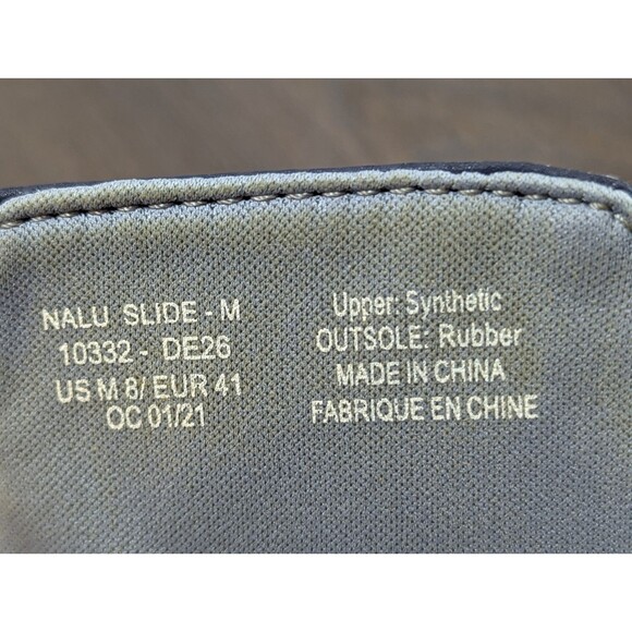 OluKai Nalu Slide Sandals Mens 8 Navy Gray Adjustable Strap Logo Lightweight main image 16